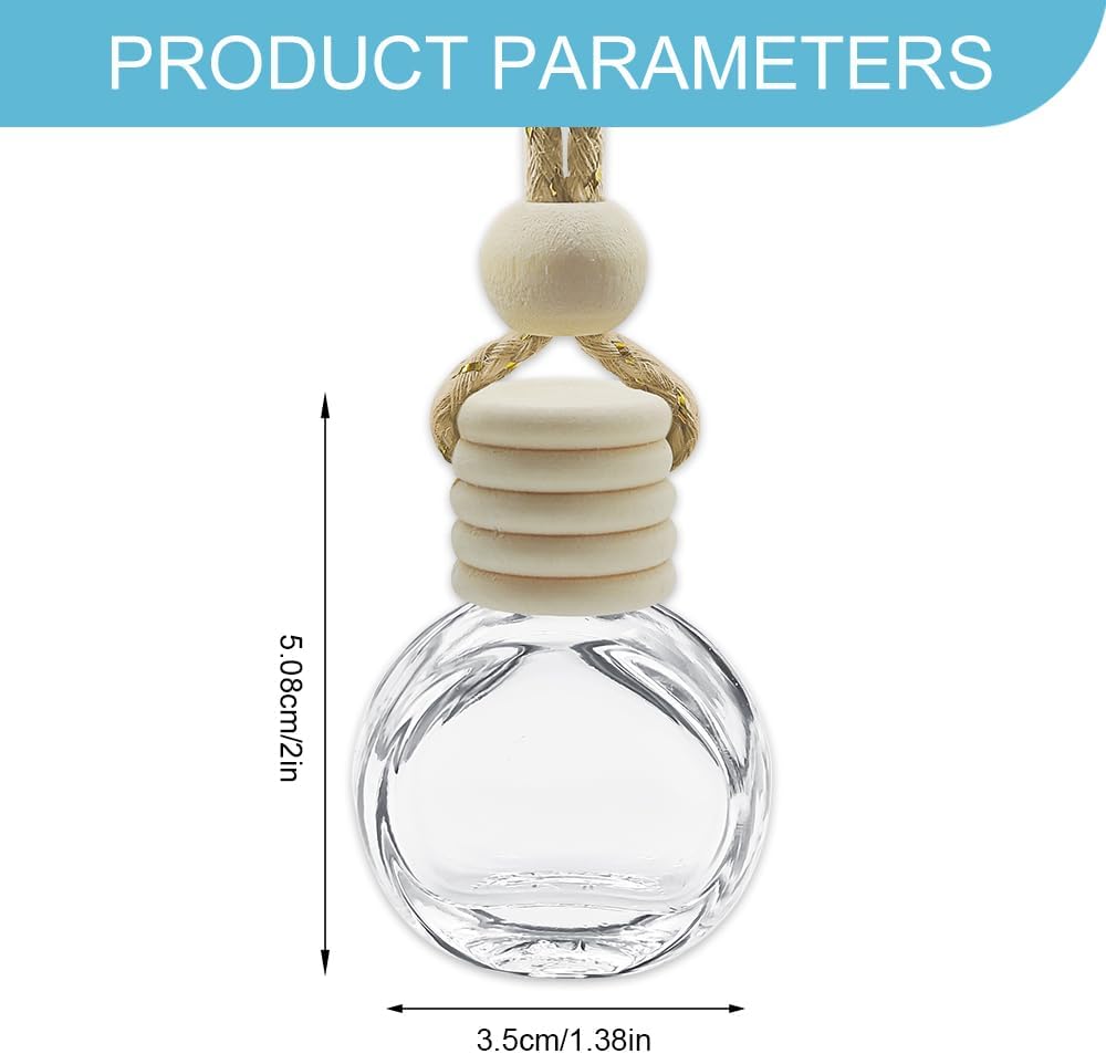 8ml Empty Glass Auto Oil Perfume Aromatherapy Diffuser Charms