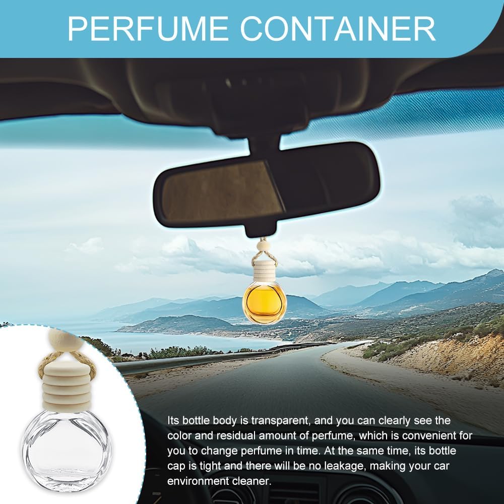 8ml Empty Glass Auto Oil Perfume Aromatherapy Diffuser Charms