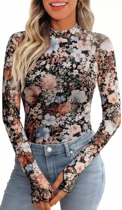 Women Fall Fitted Sexy Fashion Outfits Clothes Floral Fierce