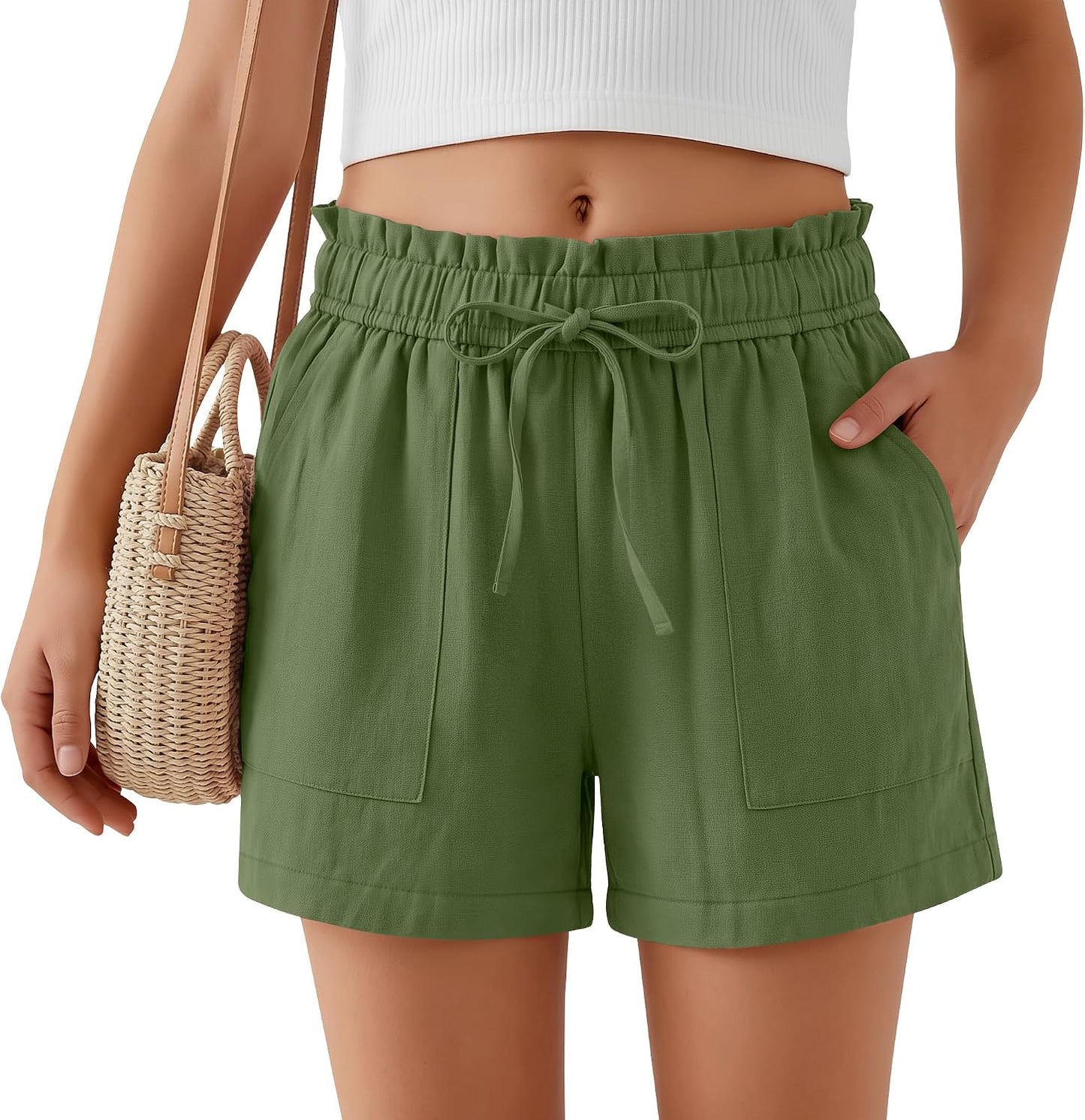 High Waist Uniform Shorts