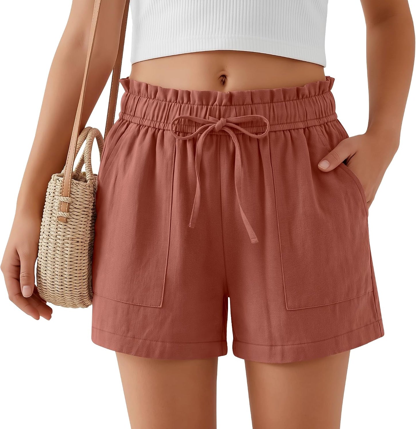 High Waist Uniform Shorts