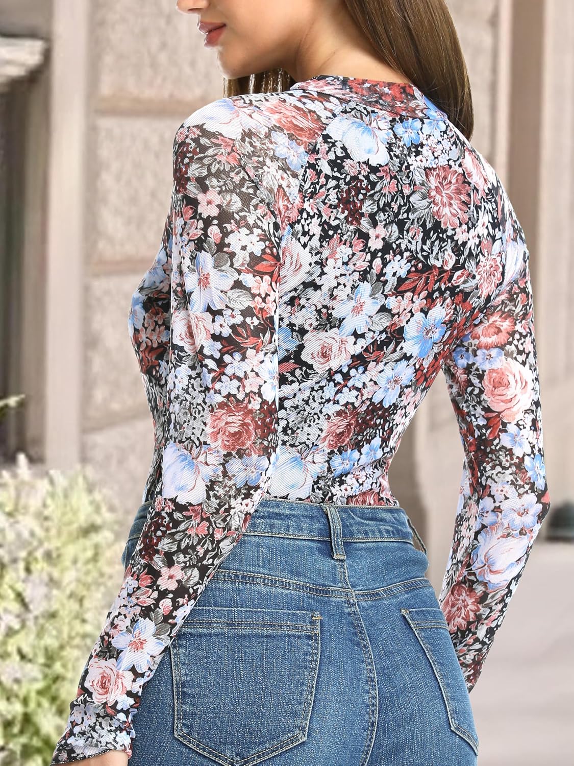 Women Fall Fitted Sexy Fashion Outfits Clothes Floral Fierce